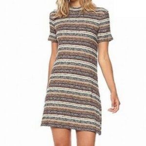 BCBGeneration Striped Knit Mini Dress